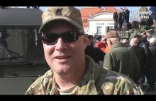 Wojsko amerykańskie w Polsce - parada w Białymstoku, Rynek Kościuszki -...