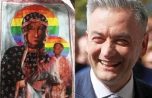 Skandal w Płocku! -Matka Boska z tęczową „aureolą” LGBT.