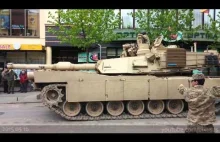 Amerykański czołg M1A2 Abrams w Šiauliai na Litwie.