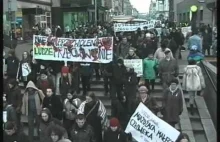 Demonstracja antywojenna, Wrocław, 3 lutego 2003.