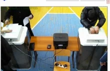 Nietypowe zdjęcia, które zarejestrowały kamery podczas wyborów w Rosji
