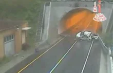 Masakryczny wypadek przy wjeździe do tunelu