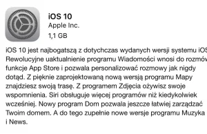 iOS 10 dostępny do pobrania - pełna lista zmian
