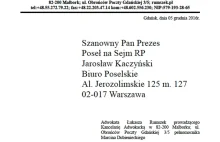 Kaczyński interweniował w sprawie Dubienieckiego. Oto dokumenty