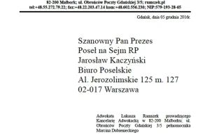 Kaczyński interweniował w sprawie Dubienieckiego. Oto dokumenty