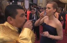 Dziennikarz pije tequile z gwiazdami na rozdaniu Oscarów 2014
