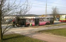 Spłonął autobus MPK w Kielcach