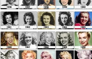 Fotografie Marilyn Monroe z każdego roku życia aktorki (1926-1962)