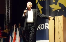 Janusz Korwin-Mikke wywołał skandal swoim wpisem nt. księdza pedofila. "Na...