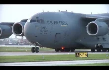 C-17 omyłkowo ląduje na małym lotnisku