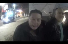 Prawdziwi Nowojorczycy uchwyceni na streamie "He Will Not Divide Us"