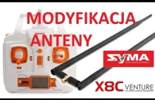 Dron Syma X8C, modyfikacja anteny