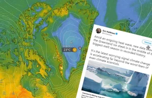 Grenlandia. Lód topi się jak jeszcze nigdy dotąd. Dziś wielka kulminacja.