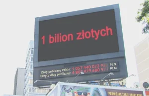 Zadłużenie Polski przekroczyło bilion złotych