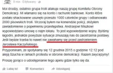 "Lider KOD: Nie zawahamy się przed zastrzeleniem Jarosława Kaczyńskiego"....