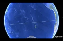 Facet odkrył, że da się opłynąć cały świat w linii prostej pokonując 35566.4 km.