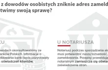 O kłopotach z nowym dowodem osobistym bez adresu zameldowania