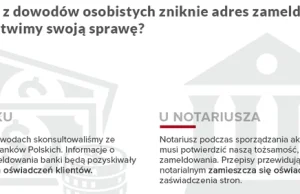 O kłopotach z nowym dowodem osobistym bez adresu zameldowania