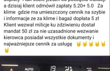 Janusz Biznesu na Taxi kasuje 5zł za włączenie klimy.