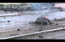Tylko tyle zostało z czołgu kompletnie zniszczonego przez FSA