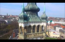 Bielsko-Biała - jedno z najpiękniejszych miast w Polsce z lotu ptaka (drona).