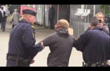 Szwecja- Almedalen: czterech policjantow aby obewzladnic agresywnego "blondyna"