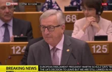 Gorąco w Brukseli. Juncker do Brytyjczyków: Co tu jeszcze robicie? (video