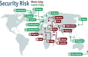 Infografika: Rodzaje ryzyka w różnych krajach świata