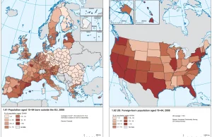 Imigranci w UE i w USA