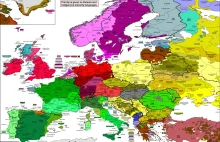 Mapa języków i dialektów Europy