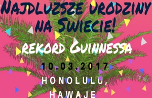 Chcę spędzić 48 godzinne urodziny i pobić rekord Guinnessa! Pomożecie?