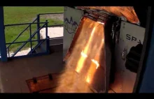 Test silników SuperDraco z kapsuły Dragon v2 od SpaceX