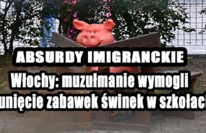 Włochy: muzułmanie wymogli usunięcie zabawek świnek w szkołach