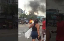 Taki tam wybuch na ulicy w Rio de Janeiro