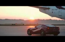 Ferrari F12 Berlinetta i nowa droga startowa Katowice Airport (Pyrzowice)