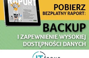 Backup i zapewnienie wysokiej dostępności danych