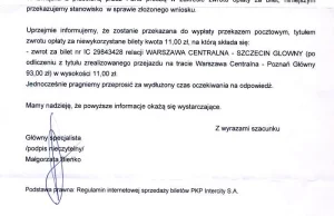 PKP Intercity zawiozło mnie do Poznania zamiast Szczecina, pieniędzy nie oddadzą