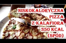Pyszna, niskokaloryczna pizza z kalafiora