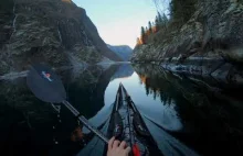 Pływanie kajakiem w Norwegii