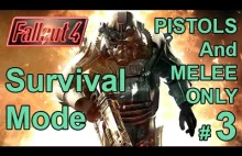 FALLOUT 4 (Survival Mode) PISTOLS AND MELEE ONLY! Part 3 – USAF Satellit...