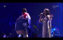 Australijczyk pokazał dupe na scenie podczas #eurowizja