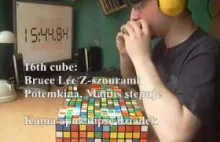 27 kostek Rubika bez patrzenia