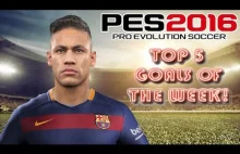 PES 2016 TOP 5 Goals of The Week #1 1080p/60fps