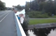 Dwóch nastolatków skoczyło z mostu do Gwdy - Piła