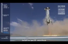 Blue Origin NEW SHEPARD Start i lądowanie - 8 misja