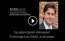 Niemiec mówi, że jest Hitlerowcem, nienawidzi Polaków i chciałby ich zabić!