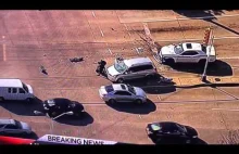 Kobieta wyręcza policję podczas pościgu w Dallas.