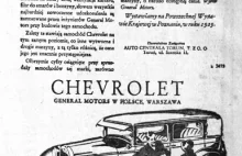 Przedwojenna reklama Chevroleta