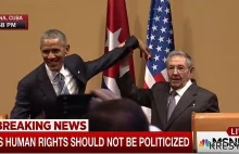 Castro nie dał się poklepać Obamie [VIDEO]