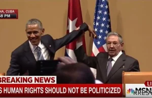 Castro nie dał się poklepać Obamie [VIDEO]